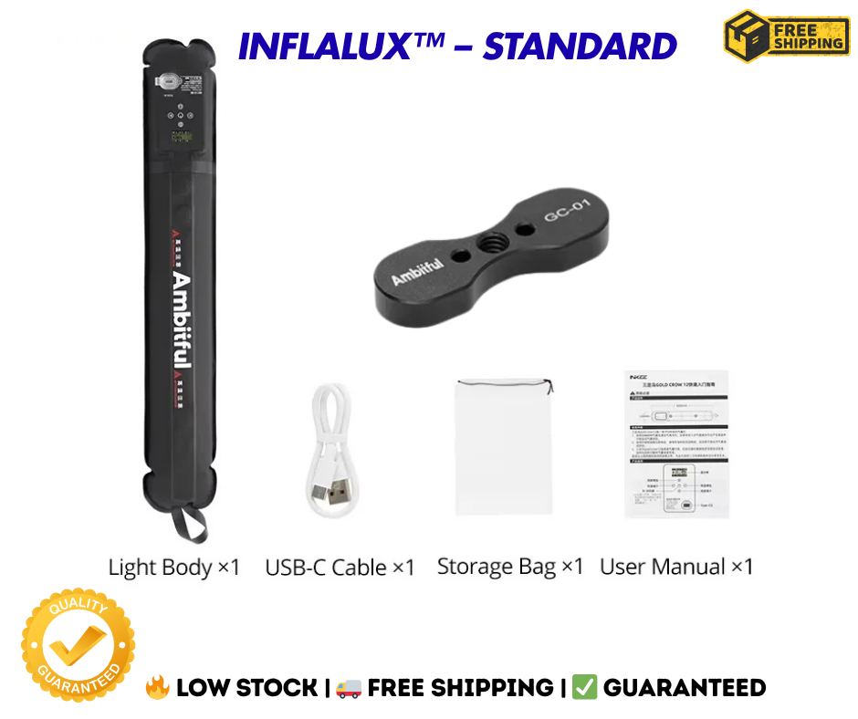 Inflalux™ Portable Inflatable LED Light – Premium Multi-Purpose Lighting 2700K–6500K